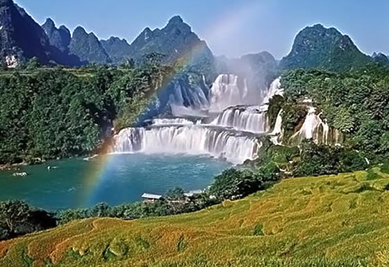 Image result for Ban Gioc Waterfall, Cao Bang, Vietnam