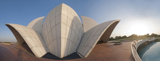 Unsusual Angle Of Lotus Temple