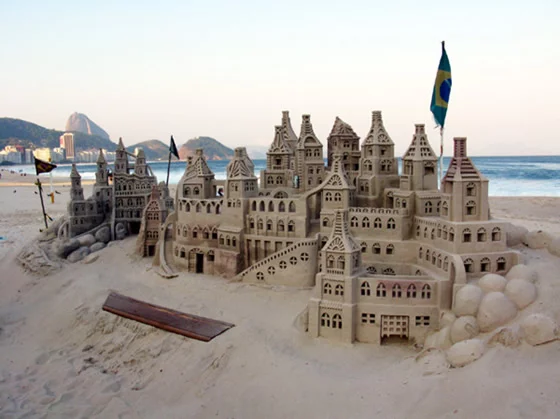 Copacabana Beach - Sand Sculptures - Rio de Janeiro