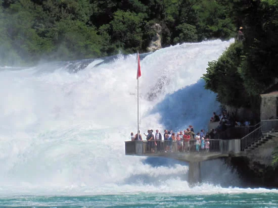 Rheinfalls Platform - Switzerland | Photo by: Kris Jenkins Rheinfalls Platform