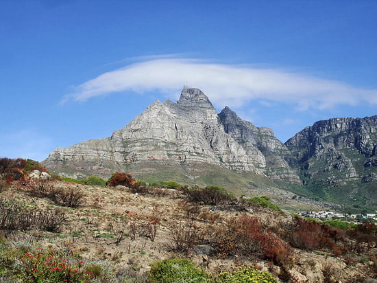 Table Mountain from Victoria Road - Cape Town