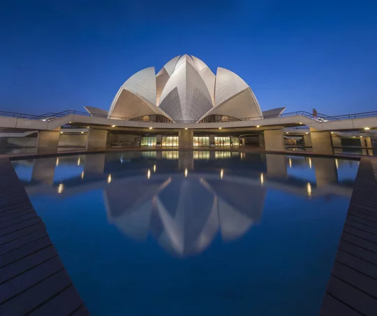 Blue Hour Shot of Lotus Temple Blue Hour Shot of Lotus Temple