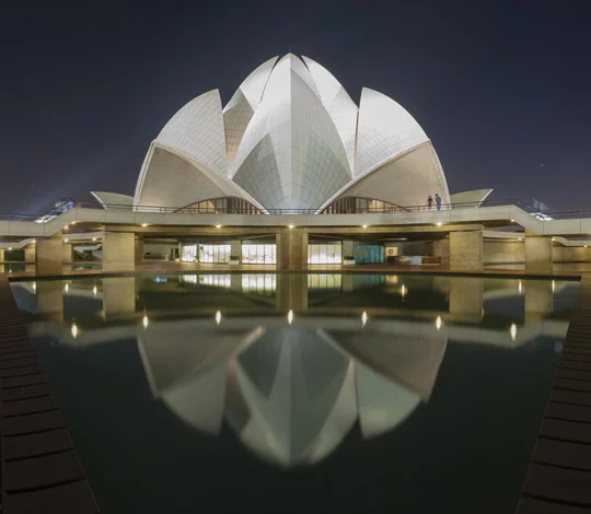 Night Reflections at Lotus Temple Night Reflections at Lotus Temple