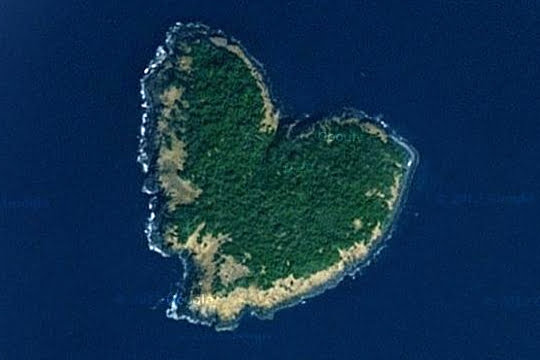 Heart-shaped Netrani Island - India