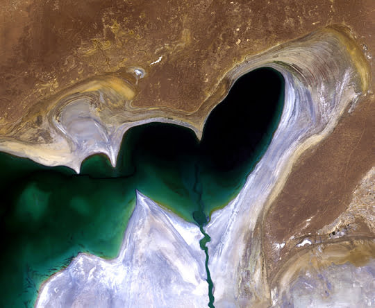 Heart-Shaped Aral Sea