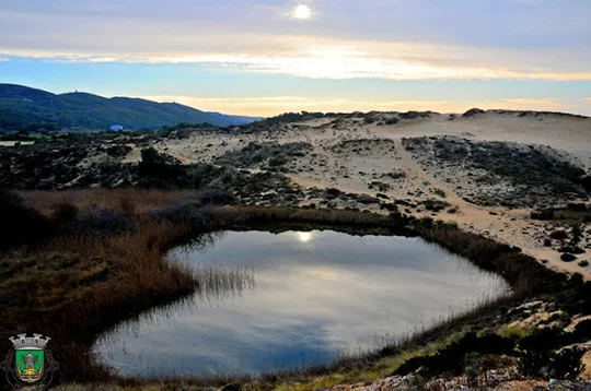 Heart-Shaped Lake - Dunas de Sao Giao - Portugal Heart-Shaped Lake - Dunas de Sao Giao - Portugal