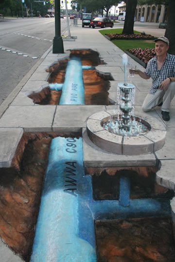 Beneath Every Street - 3D Painting by Julian Beever 