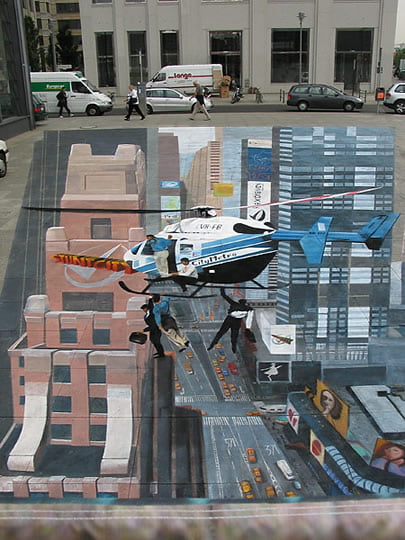 Rexona Men Stunt City – 3D Street Art by Manfred Stader 