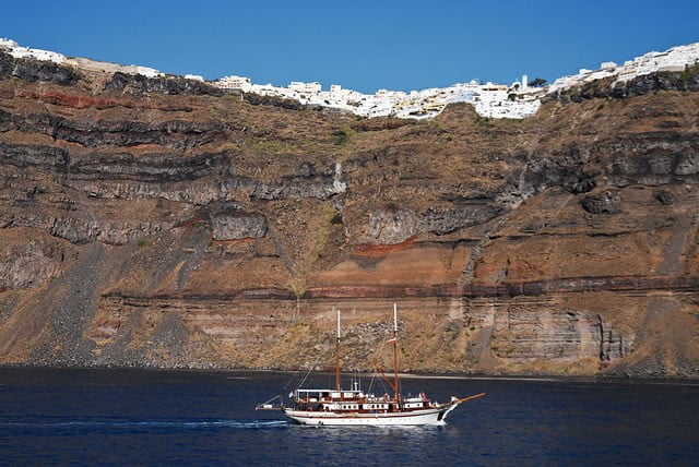 Santorini Cliff Town