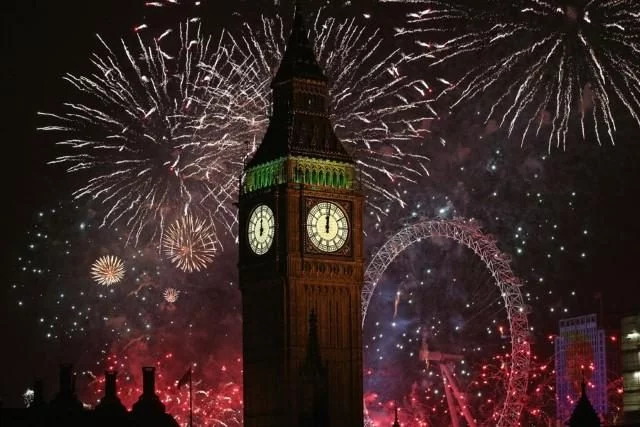 Big Ben New Years Eve Fireworks