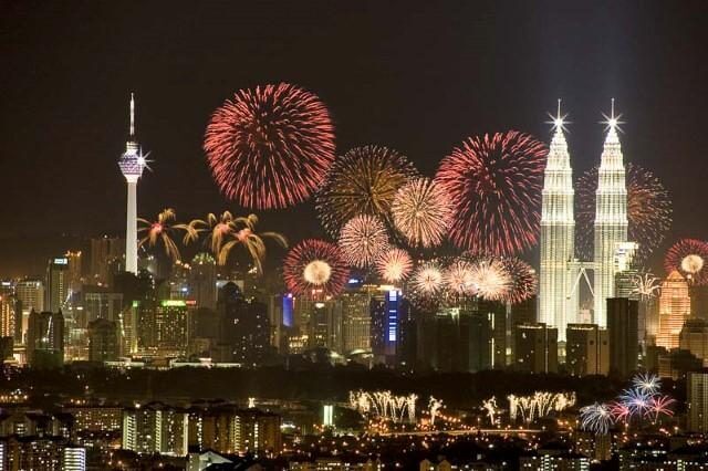 Kuala Lumpur New Years Eve Fireworks
