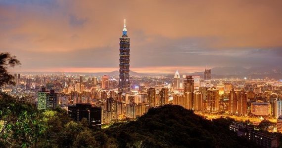 Taipei 101 and Taiwan Skyline from Elephant Mountain