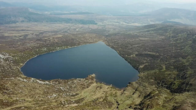 Aerial view of Lough Ouler